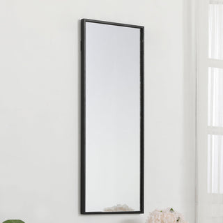 Metal frame rectangle mirror 14 inch in Black