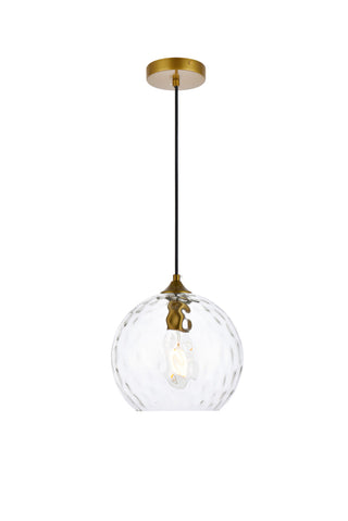 Cashel 10 inch light brass pendant