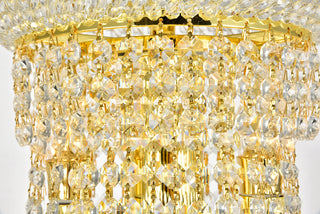 Primo 14 light Gold Chandelier Clear Royal Cut Crystal