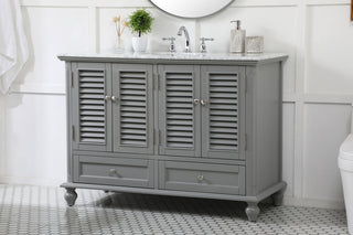 48 inch Single bathroom vanity in grey