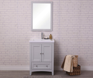 24 In. Single Bathroom Vanity Set In Medium Grey