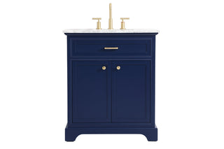 30 inch Single bathroom vanity in Blue