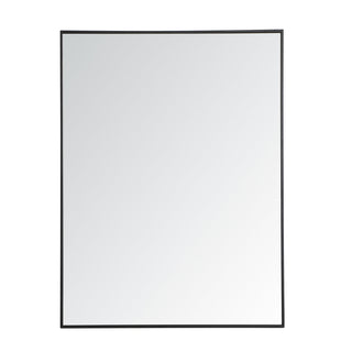 Metal frame rectangle mirror 36 inch in Black