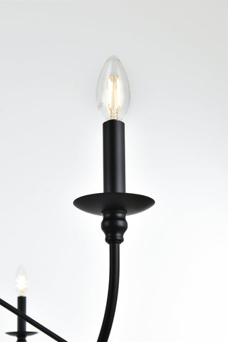 Rohan 54 inch chandelier in Matte Black