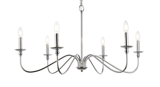 Rohan 6 lights polished nickel chandelier