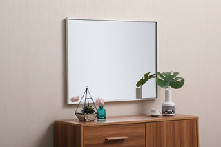 Metal frame rectangle mirror 24x 32 inch  in White