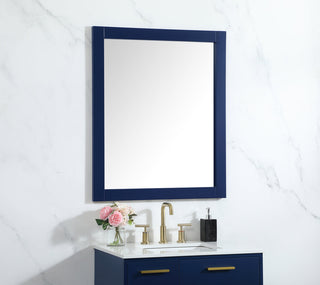 Aqua vanity mirror 30x36 inch in blue