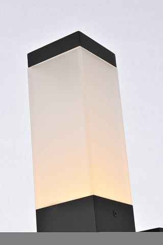 Raine Integrated LED wall sconce  in black