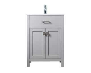 24 Inch SIngle Bathroom Vanity In Grey