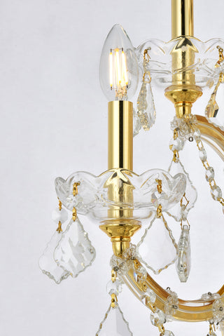 Maria Theresa 7 light Gold Wall Sconce Clear Royal Cut Crystal