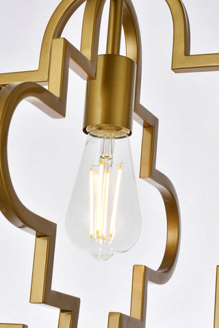 Sandara 1 light pendant in brass