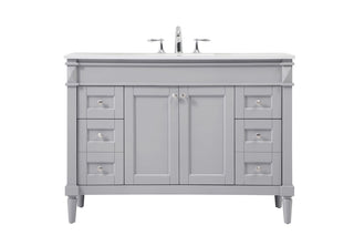 48 inch Single bathroom vanity in grey