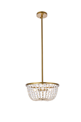 Gianna 13 inch pendant in brass