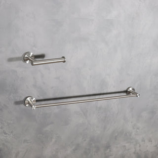 Alma 2-Piece Bathroom Hardware Set in Brushed Nickel