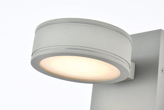 Raine Integrated LED wall sconce in silver