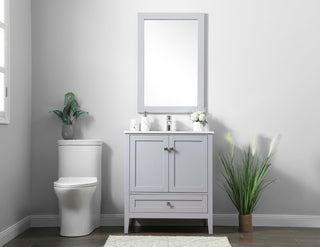 30 Inch SIngle Bathroom Vanity In Grey