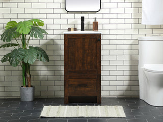 18 inch Single bathroom vanity in expresso