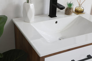 24 inch bathroom vanity in matte white