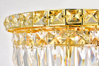 Tranquil 4 light Gold Flush Mount Clear Royal Cut Crystal