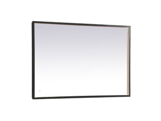 Pier 27x40 inch LED mirror with adjustable color temperature 3000K/4200K/6400K in black