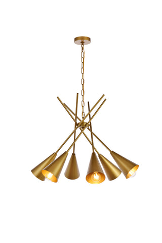 Casen 32 inch pendant in brass