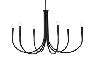 Layne 42 inch chandelier in Black