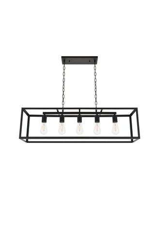 Resolute 5 light black Pendant