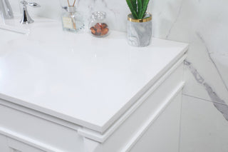 60 inch Single bathroom vanity in white