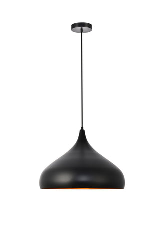 Circa Collection Pendant D16.5in H12in Lt:1 Black Finish