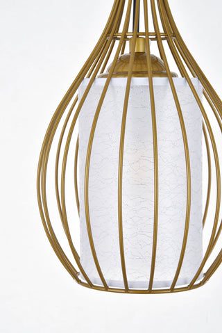 Miya 1 Light Brass Pendant