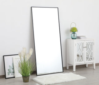 Metal frame rectangle mirror 30 inch in Black