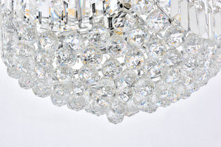 Corona 15 light Chrome Chandelier Clear Royal Cut Crystal