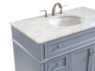 40 In. Single Bathroom Vanity Set In Grey