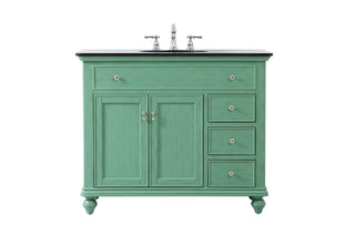 42 inch Single bathroom vanity in vintage mint