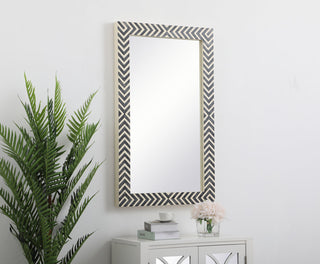 Rectangle mirror 28 inch in Chevron