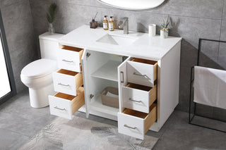 48 Inch SIngle Bathroom Vanity In White