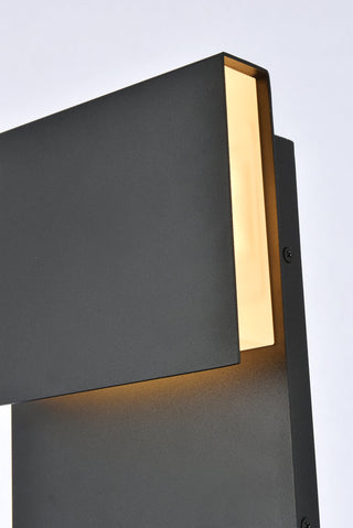 Raine Integrated LED wall sconce  in black