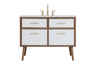 42 inch bathroom vanity in White