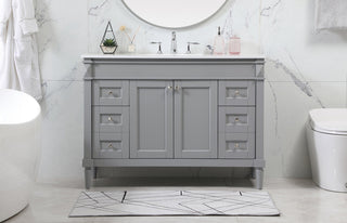 48 inch Single bathroom vanity in grey