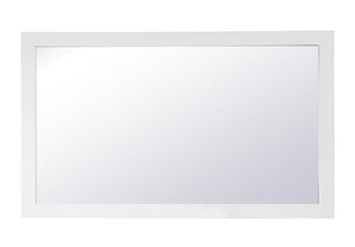 Aqua rectangle vanity mirror 60 inch in White