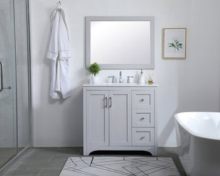 Aqua rectangle vanity mirror 24 inch in Grey