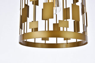 Levante 1 light pendant in brass