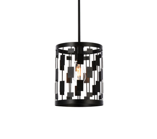 Levante 1 light pendant in black