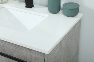 30 inch Single bathroom vanity in concrete grey