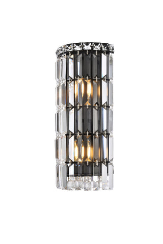 Maxime 8 inch black wall sconce