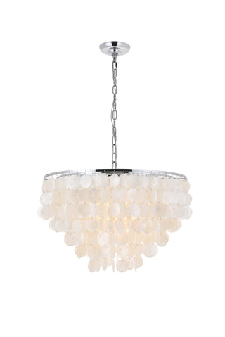 Selene 6 light Chrome Pendant