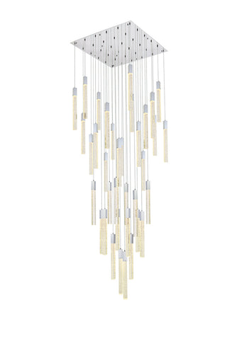 Weston 36 lights pendant in chrome