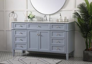 60 inch Single bathroom vanity in grey