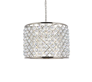 Madison 8 light polished nickel Chandelier Clear Royal Cut Crystal