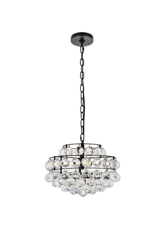 Savannah 14 inch pendant in black